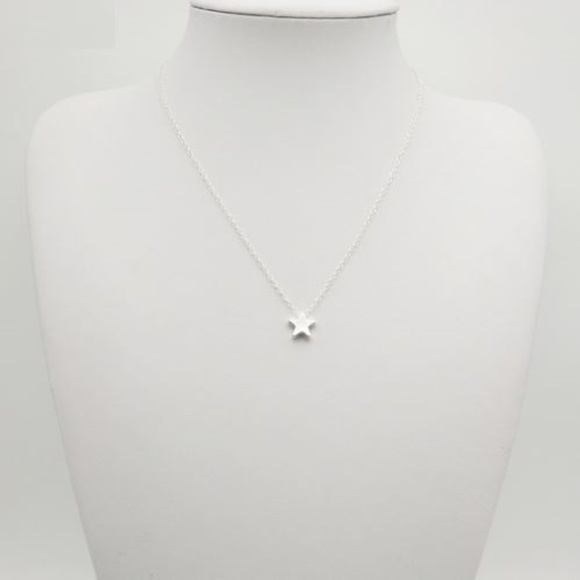 4 for $20 Star Choker Necklace (Silver) - Picture 2 of 5